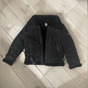 Karl Lagerfeld Kids Black Fur Jacket